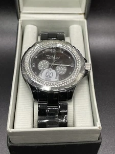 Disney Mickey Mouse Bracelet Watch  Black-Sparkle Bezel-by ewatch factory - Picture 1 of 8