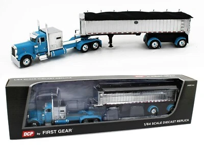 DCP 1:64 *CYAN BLUE* Peterbilt 379 Mercury Sleeper & MAC Coal Dump Trailer *NIB* - Image 1 of 4