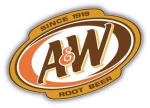 A&W Root Beer Logo Car Bumper Sticker Decal - 3'', 5'', 6'' or 8'' - Picture 1 of 1