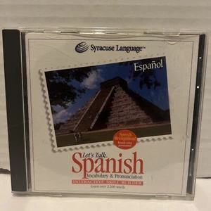 Vintage Syracuse Language Let's Talk SPANISH CD-ROM Vocabulary & Pronunciation - Picture 1 of 5