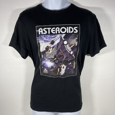 Atari Asteroiden Gamer Lizenziert Schwarz Erwachsene T-Shirt UK Größe XXL 2xl