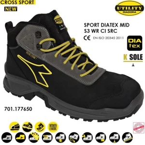 Scarpa antinfortunistica alta DIADORA SPORT DIATEX MID S3 WR CI SRC 177650 C2815 - Imagen 1 de 13