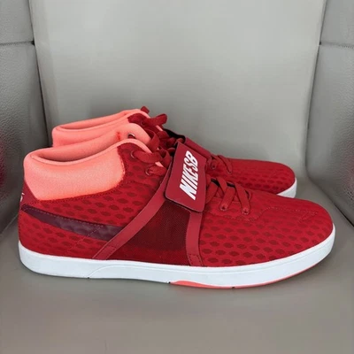 Zapatos de skate Nike SB rojos de caña media para hombre talla 11 Foto 1 de 4