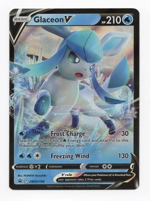 Pokemon TCG: Glaceon V SWSH196 SWSH: Sword & Shield Promo Cards Holo - Image 1 of 3