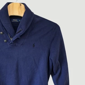 Polo Ralph Lauren Para Hombres Chal Cuello Pullover Sudadera Azul Extra Grande XL - Imagen 1 de 8