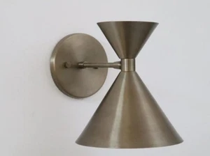 Handcrafted Raw Brass Wall Lamp Inspired Sconce for Modern Interiors - Picture 1 of 4