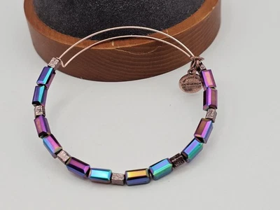 Brazalete Alex & Ani "Aurora" Metálico Cuentas Rosa 🌹 Oro ✨⭐️ Foto 1 de 4