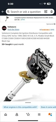 HGM-016 Ignition Distributor For Chevy GMC Vortec Pickup Truck SUV V8 5.7L 5.0 - Image 1 of 4