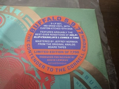 Grateful Dead VINYL 5LP Box Set Buffalo 5/9/77 RSD 1977 Sealed Copy Mint Foto 1 de 3