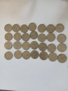 Monedas de 25 centavos de cuarto americano (28 en total) - Imagen 1 de 2
