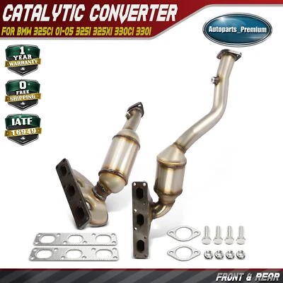 Convertidor catalítico delantero y trasero para BMW 325Ci 01-05 325i 325xi 330Ci 330i Z3 Foto 1 de 4