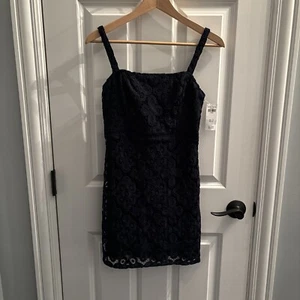 Hollister marineblaues Spitzenkleid neu mit Etikett Größe XL - Bild 1 von 5
