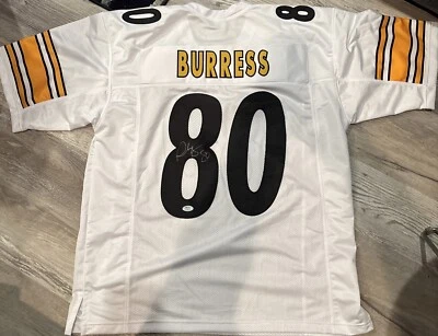 Plaxico Burress Autographed/Signed Jersey Steelers PSA COA White Jersey - Image 1 of 3