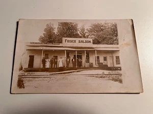 RPPC Texas or California ? - Frisco Saloon & Pool Rooms early 1900s - Picture 1 of 2