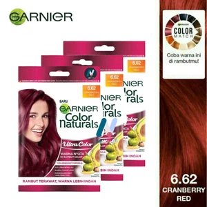 3X GARNIER Natürliche Trockenhaarfarbe Olivenöl Langanhaltend Weich 6,62 Cranberry Rot - Bild 1 von 23