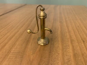 Miniature Brass Water Pump Dollhouse Hand Pump Made in Holland Vintage Accessory - Picture 1 of 3