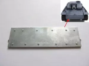 Mato MT135 1/16 Maßstab German Stug III RC Tank Chassis Metall Frontplatte - Bild 1 von 1