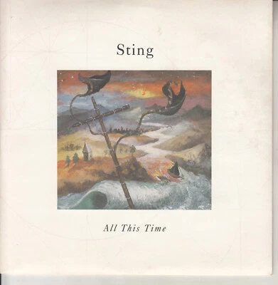 STING All this time PICTURE SLEEVE 7" 45 record NEW RARE! + juke box title strip - Image 1 of 4