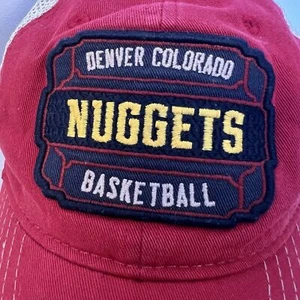 Vintage Style Denver Nuggets NBA Zephyr Red Snap Back Trucker Hat Cap - Picture 1 of 9