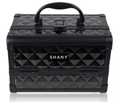 New SHANY Chic Makeup Train Case Cosmetic Box Portable Makeup  Black - Image 1 of 4