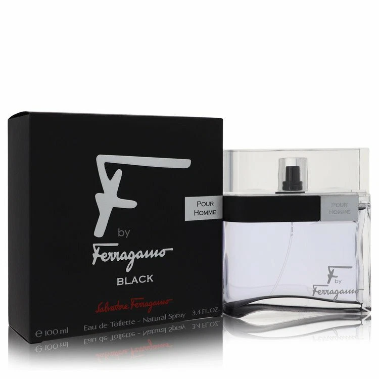 F Black de Salvatore Ferragamo Eau De Toilette Spray 3.4 OZ Hombres Foto 1 de 1
