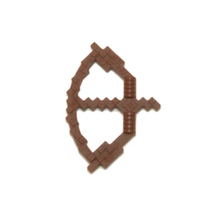 LEGO Parts - Brown Weapon Bow Pixelated Arrow Drawn (Minecraft) - 18792 - QTY 1 - Picture 1 of 1