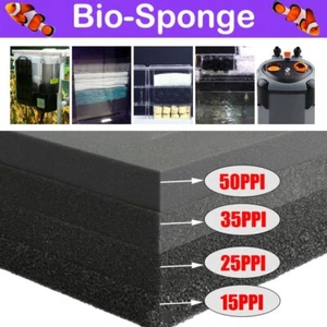 Bio Sponge Filter Media Pads Cut-to-fit Foam for Aquarium Fish Tanks Koi Ponds - Picture 1 of 15