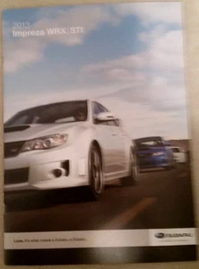 2013 SUBARU WRX/STI BROCHURE NEW "FREE SHIPPING" - Foto 1 di 1