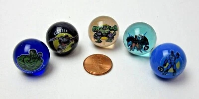 RARO 5 Juguetes de Coleccionista Canicas Spiderman & The Marvel Universe Biz 2003 Foto 1 de 4