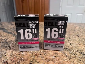2 Bell Bicycle Inner Tube 16 Inch x 1.75: -2.25" Standard Valve (Kids bike) - Picture 1 of 2