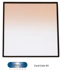 Formatt 4x4 Grad Coral # 3 (Soft Edge) Glass Filter - Picture 1 of 3