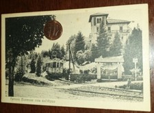 Cartolina d'epoca paesagg Italia Piemonte Verbania Ferrovia Mottarone Alpino