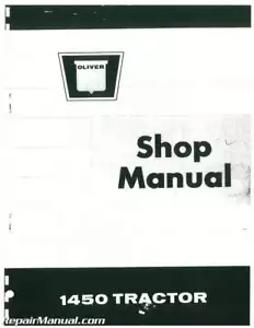 Oliver 1450 Tractor Service Manual - Foto 1 di 1