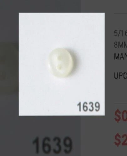 Dill Buttons ~ (1639) - 5/16" - 2 ct - Image 1 of 1