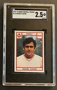 1975-76 Panini Football 76 Sticker French Michel Platini #172 SGC 2.5 - Bild 1 von 2