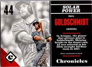 2017 Panini Chronicles - Paul Goldschmidt #65 Gold /999 - Bild 1 von 1