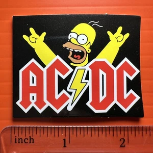 AC/DC Homer Simpson ADESIVO decalcomania rock and roll - Foto 1 di 1