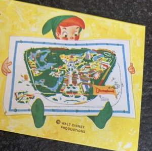 Vintage Disneyland Map Store Display Coupon 1964 - Picture 1 of 2