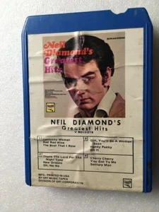 Neil Diamond's Greatest Hits 8-Track 1968 Blue Cartridge GRT V 8011-219 - Bild 1 von 4