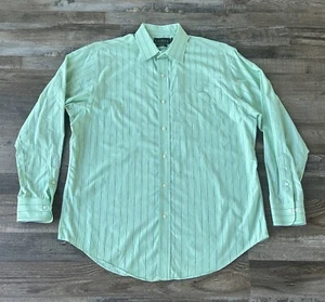Lauren Ralph Lauren Mens Button Down Shirt Green Size 16.5 34/35 Non Iron Easter - Picture 1 of 3