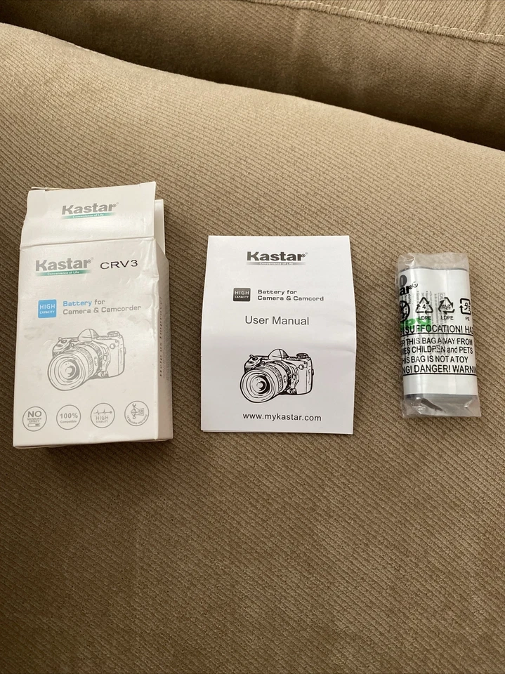 Batería de alta capacidad Kastar CRV3 para cámara o videocámara Foto 1 de 1