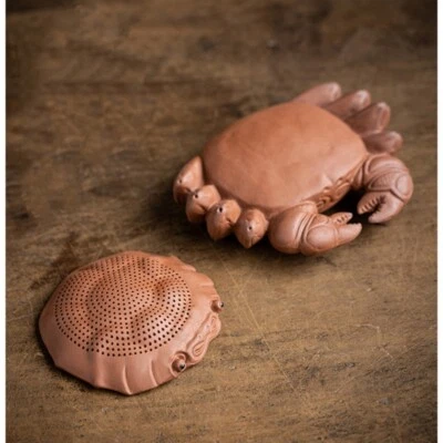 Red de filtro colador de té multifuncional para mascotas Yixing Zisha cangrejo arcilla púrpura Foto 1 de 4