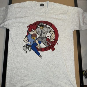 Vintage Single Stitch T-Shirt Pennsylvania Crime Stoppers. Polizei Hemd Lg. Grau - Bild 1 von 8