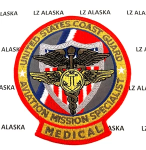 U.S. COAST GUARD AVIATION MISSION SPECIALIST MEDICAL PATCH (CG3) FULL COLOR - Bild 1 von 3