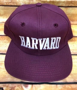 LAST ONE!!!  NOS Vintage HARVARD UNIVERSITY Snapback Hat Twins Enterprise (b80) - Picture 1 of 6