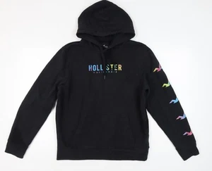 Hollister Black Hoodie, Unisex Adults, L, Casual Comfort - Picture 1 of 12