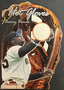 2003 Fleer Showcase Hot Gloves Game Jersey #BB Barry Bonds Jersey /350 - Picture 1 of 2