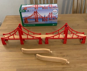 Brio World Hängebrücke Eisenbahnzubehör Holzeisenbahn, 5-teilig - Bild 1 von 6