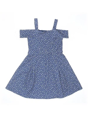 Vestido azul soprano para niñas 7 Foto 1 de 2