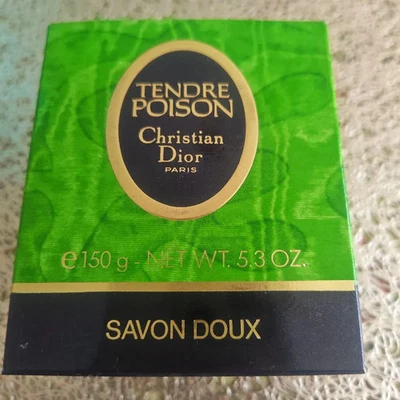 Jabón Perfumado Christian Dior Tendre Poison 150g Raro De Colección Caja Verde Sin Usar Foto 1 de 3